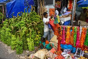 Market Ahead Of Chhath Puja In Kolkata.