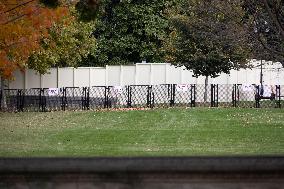 US Capitol And Security Fence Ahead US Presidential Election