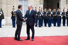 President Macron Welcomes Kazakhstan's President Tokaïev - Paris