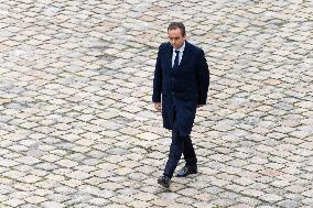 Presidents Macron And Tokaiev At Military Ceremony At Hotel Des Invalides - Paris