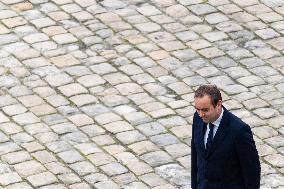 Presidents Macron And Tokaiev At Military Ceremony At Hotel Des Invalides - Paris