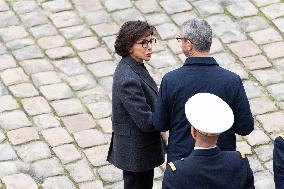 Presidents Macron And Tokaiev At Military Ceremony At Hotel Des Invalides - Paris