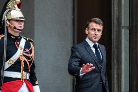 Kassym-Jomart Tokaiev, President Of Kazakhstan, Welcomed By Emmanuel Macron