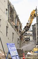 Aftermath of strong earthquake in central Japan