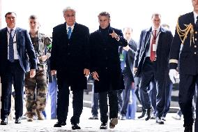 Emmanuel Macron Welcomes Kassym-Jomart Tokayev At Invalides - Paris