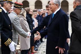 Emmanuel Macron Welcomes Kassym-Jomart Tokayev At Invalides - Paris