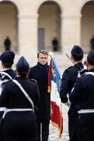 Emmanuel Macron Welcomes Kassym-Jomart Tokayev At Invalides - Paris