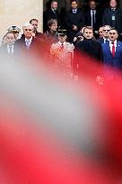 Emmanuel Macron Welcomes Kassym-Jomart Tokayev At Invalides - Paris