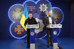 Briefing of Ukrainian Interior Minister and Swedish Civil Defence Minister in Kyiv