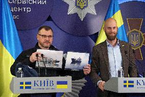 Briefing of Ukrainian Interior Minister and Swedish Civil Defence Minister in Kyiv