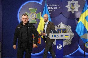 Briefing of Ukrainian Interior Minister and Swedish Civil Defence Minister in Kyiv