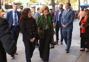 Queen Sofia Visits Fernando Botero Exhibition - NY