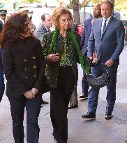 Queen Sofia Visits Fernando Botero Exhibition - NY