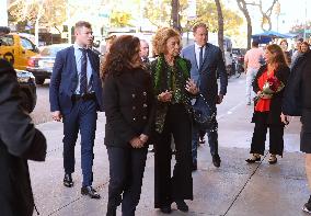 Queen Sofia Visits Fernando Botero Exhibition - NY