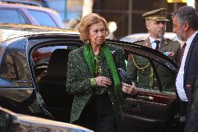 Queen Sofia Visits Fernando Botero Exhibition - NY