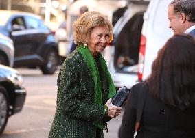 Queen Sofia Visits Fernando Botero Exhibition - NY