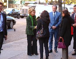 Queen Sofia Visits Fernando Botero Exhibition - NY