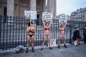 Rally In Support Of Student Ahou Daryaei And Iranian Women - Paris