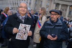 Rally In Support Of Student Ahou Daryaei And Iranian Women - Paris