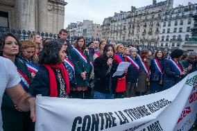 Rally In Support Of Student Ahou Daryaei And Iranian Women - Paris