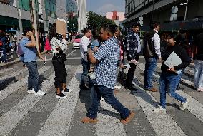 Americans And People Living In Mexico Flock To The US Embassy In Mexico City For The US Elections