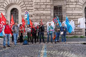 Research Workers Protest In Rome