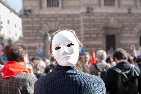 Research Workers Protest In Rome