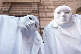 Research Workers Protest In Rome