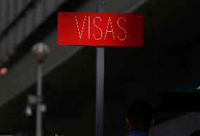 Americans And People Living In Mexico Flock To The US Embassy In Mexico City For The US Elections