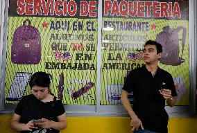 Americans And People Living In Mexico Flock To The US Embassy In Mexico City For The US Elections