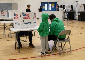 People Cast Vote On Election Day In USA