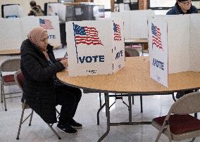 People Cast Vote On Election Day In USA