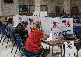 People Cast Vote On Election Day In USA