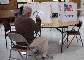 People Cast Vote On Election Day In USA