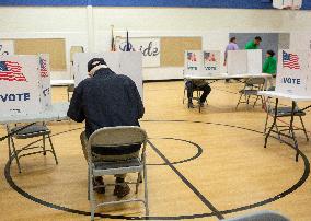 People Cast Vote On Election Day In USA