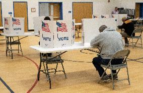 People Cast Vote On Election Day In USA