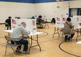 People Cast Vote On Election Day In USA