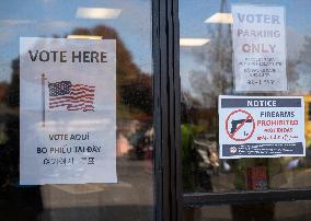 People Cast Vote On Election Day In USA