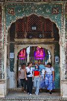 Tourists At Shrine Galta Ji Temple In Jaipur