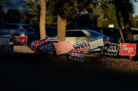 Voters Go To The Polls On Election Day In The Texas