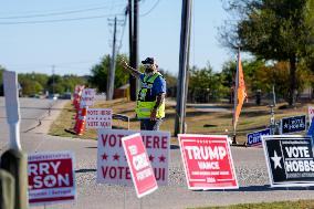 Voters Go To The Polls On Election Day In The Texas