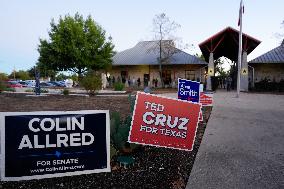 Voters Go To The Polls On Election Day In The Texas