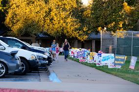 Voters Go To The Polls On Election Day In The Texas