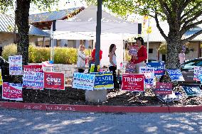 Voters Go To The Polls On Election Day In The Texas