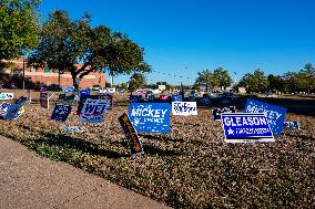 Voters Go To The Polls On Election Day In The Texas