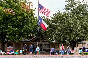 Voters Go To The Polls On Election Day In The Texas