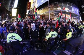 Pro-Palestinian Activists Protest On Election Day In New York City