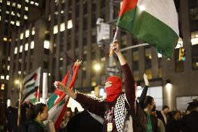 Pro-Palestinian Activists Protest On Election Day In New York City