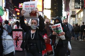 Pro-Palestinian Activists Protest On Election Day In New York City