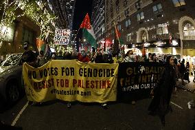 Pro-Palestinian Activists Protest On Election Day In New York City